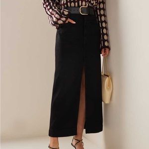 KHAITE Black Maxi Skirt